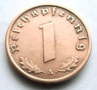1939 Germany 1 Reichspfennig — photo from another recent sale