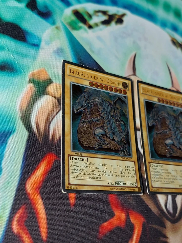 Yu-Gi-Oh! 2x Blauägiger W. Drache YSKR-DE001 1Auflage UMR GD/LP - Bild 4 von 4