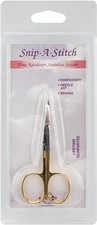Tool Tron 107 Snip-A-Stitch Scissors 3.5"-Gold-Plated (3Pk)
