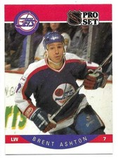 BRENT ASHTON 1990-91 PRO SET CARD NM-MT+ CONDITION