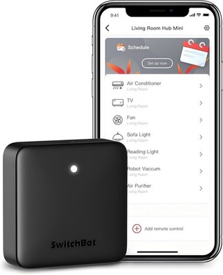 SwitchBot Hub Mini IR Fernbedienung WLAN Klima Steuerung Alexa Google Home Siri