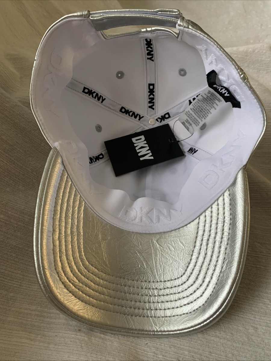 DKNY Silver Metallic Fashion Designer Hat | eBay display picture 3