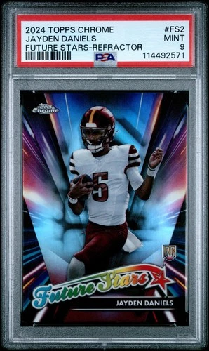 2024 Topps Chrome Future Stars Refractor Jayden Daniels Rookie PSA 9 #FS-2