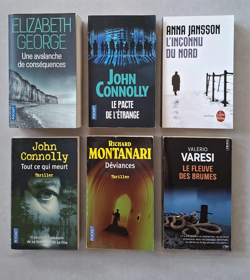 Lot de 6 livres thrillers policiers - Photo 1/1