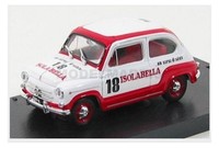 Brumm R409 Fiat 600D Amaro 18 Isolabella 1960 Weiß Rot 1/43 Modellauto