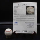 Hank Aaron Signed Rawlings ONL Baseball White Braves Autograph JSA LOA D14231
