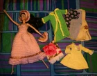 VTG Barbie Francie Sindy Handmade Mommy Made Fashion Clothing Lot NO DOLL