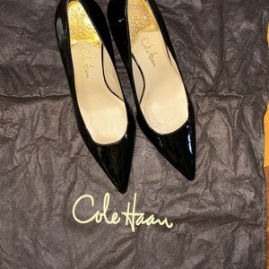 Cole Haan Black Patent Leather Pointed Toe Stiletto Pumps Women's Size 7B