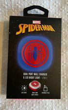 Brand New:  Marvel Spider-Man Dual Port Wall Charger & LED Night Light