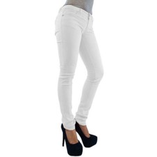 New  Ladies Skinny Jeans Stretchy Jeggings Fit Coloured Trousers Size 8 26