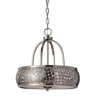 Kronleuchter HäNgelampe Deckenleuchte Stahl Glas Edelstahl D 48,3 Cm Luster