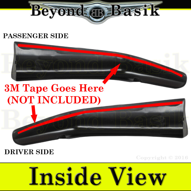 Matte Black Rear Bumper Lower Body Kit For 2003-2004 Toyota Corolla S – 2-Piece Style Kit, Easy Mount