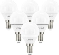 Linkind E14 Dimmbar Led 4.5W Lampe Ersetzt 40 Watt 5000K Tageslicht-Weiß 6 StüCk