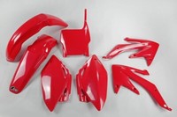 Set Plastics Motorradverkleidungen Honda Crf 450 R 2007 Rot Ufo Plast