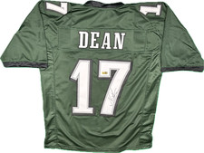 Nakobe Dean Signed Custom Green Philadelphia Football Jersey (PIA/JSA)