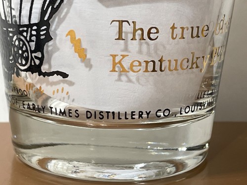Vintage Early Times "The true old-style Kentucky Bourbon" Large Rocks Glass - Picture 10 of 14