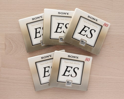 MiniDisc SONY MD ES 80 Min - Lot De 5 - Neuf Sous Blister