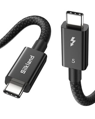 Silkland [Intel Certified 80Gbps Thunderbolt 5 Cable Prime Braided, up to 120...
