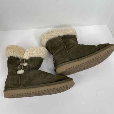 Koolaburra By UGG Sulana Boots Woman's Sz 7 DARK OLIVE GREEN
