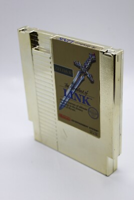Zelda II 2 The Adventure of Link Gold Cart Nintendo Entertainment System 1988