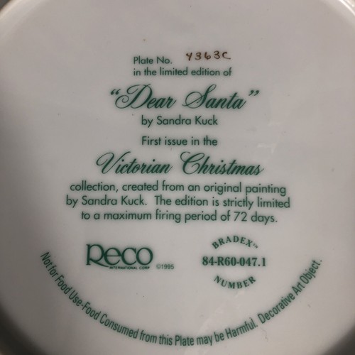 "Dear Santa" by Sandra Kuck Plate the First Issue in the Victorian Xmas # 2772C - Picture 10 of 11