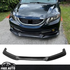 Fits 13-15 Honda Civic Usdm Front Bumper Lip Spoiler Kit Gt Style Pu Unpainted Fits 13-15 Honda Civic Usdm Front Bumper Lip Spoiler Kit Gt Style Pu Unpainted