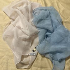 Lot Of 2 Vera All Silk Scarf Handrolled 1960  s Made In Japan- 1 With Ladybug Pin