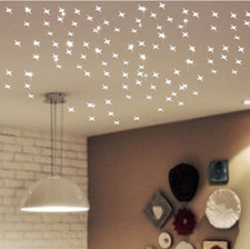 50pcs 5 5cm acrylic 3D star shape mirror wall decals wall stickers home decor