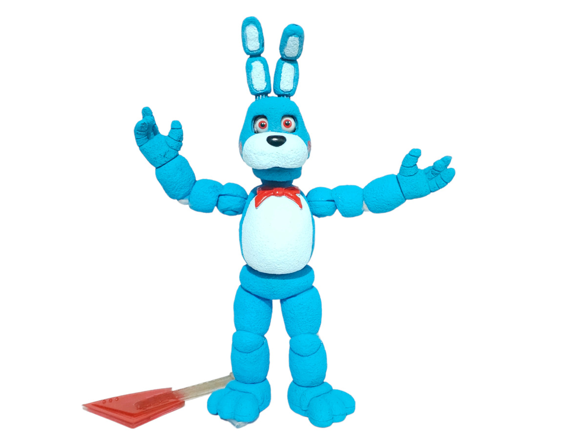 TOY MEXICAN FIGURE FIVE NIGHTS AT FREDDY'S ANIMATRONICS BONNY BLUE