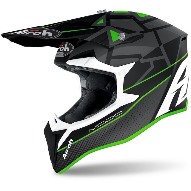 Casco Cross Airoh Wraap Mood Green Matt Taglia L | Acquisti Online su eBay