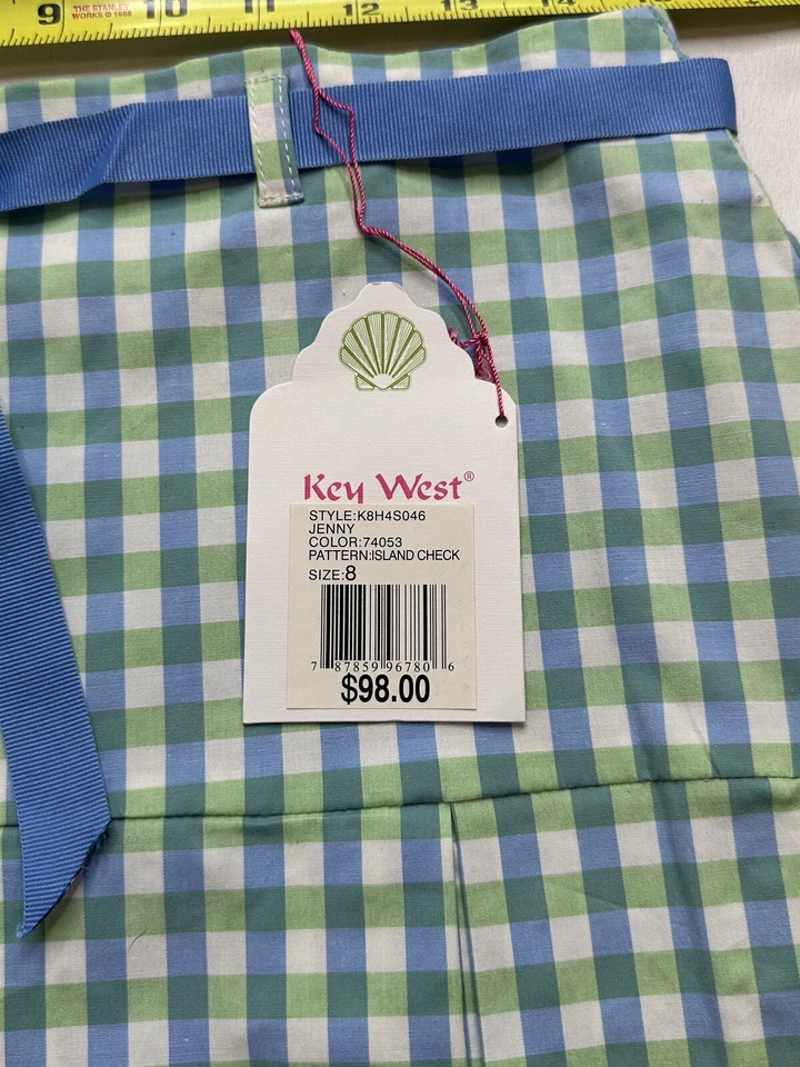 Новый Key West синий и зеленый имбирь юбка размер 8 новый с Ярлыками - Изображение 4 из 4