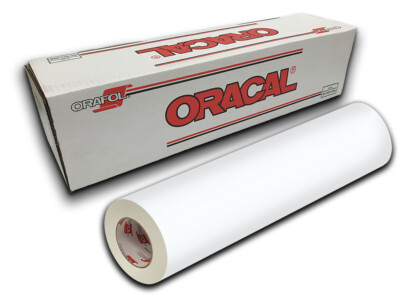 12'' X 10ft - White Matte Oracal 651 Craft & Hobby Cutting Vinyl Roll