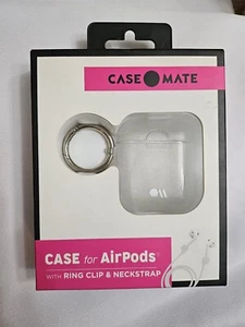 NEW CASEMATE CASE FOR AIRPODS WITH RING CLIP & NECKSTRAP