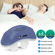 Electric Silicone Noise Anti Snoring Device Sleep Apnea Stop Snore Aid Stopper