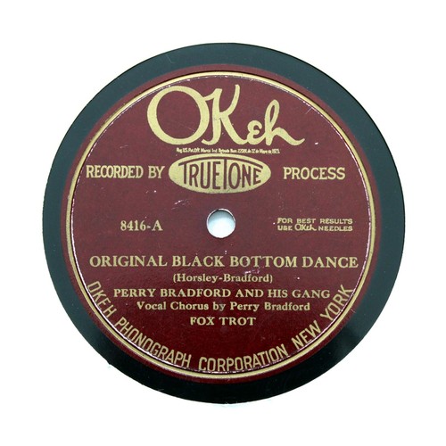 PERRY BRADFORD & HIS GANG "Original Black Bottom Dance" 1926 OKEH 8416