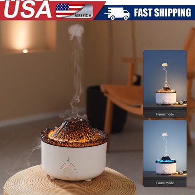 Essential Oil Diffuser Volcano Humidifier Aromatherapy Waterless Auto-Off US