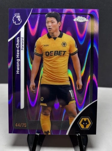 2025-26 Topps Chrome Hee-Chan Hwang Wolverhampton - South Korea - Purple /75
