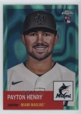 2022 Chrome Platinum Anniversary Aqua Lava Refractor Payton Henry Rookie RC 3hd