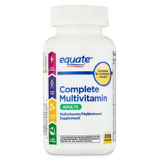  Exp: 12/26 Equate Complete Multivitamin Supplement Tablets, Adults, 200 Count