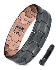 3X Strength Copper Magnetic Bracelet for Men,Pure Copper Bracelet Included Adjus