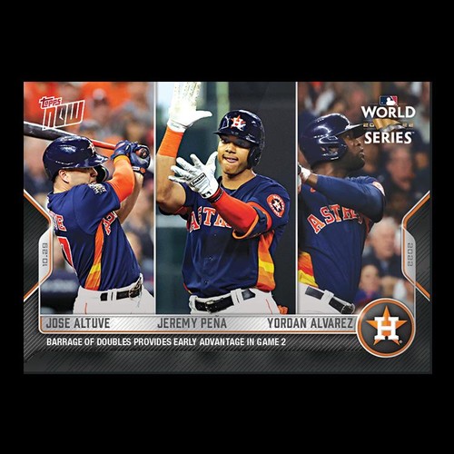 2022 Topps Now 1138 Jose Altuve / Jeremy Peña / Yordan Alvarez