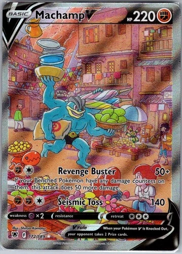 Machamp V (Alternate Full Art) 172/189 Astral Radiance - Pokemon Card - NM