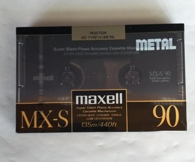 MAXELL MX-S 90 Metal Cassette Tape High Output Japan 25215145117| eBay