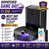 MS1 MAX Smart Robot Vacuum Cleaner Auto Robotic Hoover Pet Hair Hard Floor UK