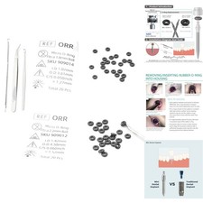 40pc Micro O-Ring Kit Mini Dental Implants Fits 1.8mm  2.2mm Ball Attachments