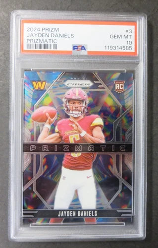 2024 Prizm Jayden Daniels RC Prizmatic PSA 10