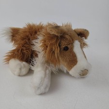 Animal Alley Collie Dog Plush Stuffed Animal Brown White Medium Soft Cute Toy