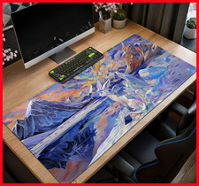 Pok mon Mouse Pad Glaceon Desk Mat, Painterly Ice XL Gaming Mousepad ANP7J8