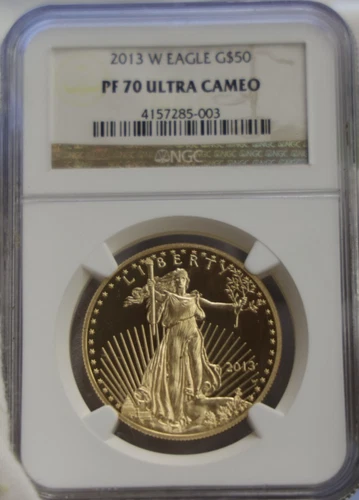 2013 W US Eagle 1 oz  Proof Gold Coin $50 NGC PF70 Ultra Cameo
