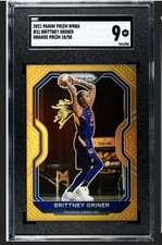 2021 Panini Prizm WNBA - Orange Prizm #31 Brittney Griner /50 SGC 9 Mint